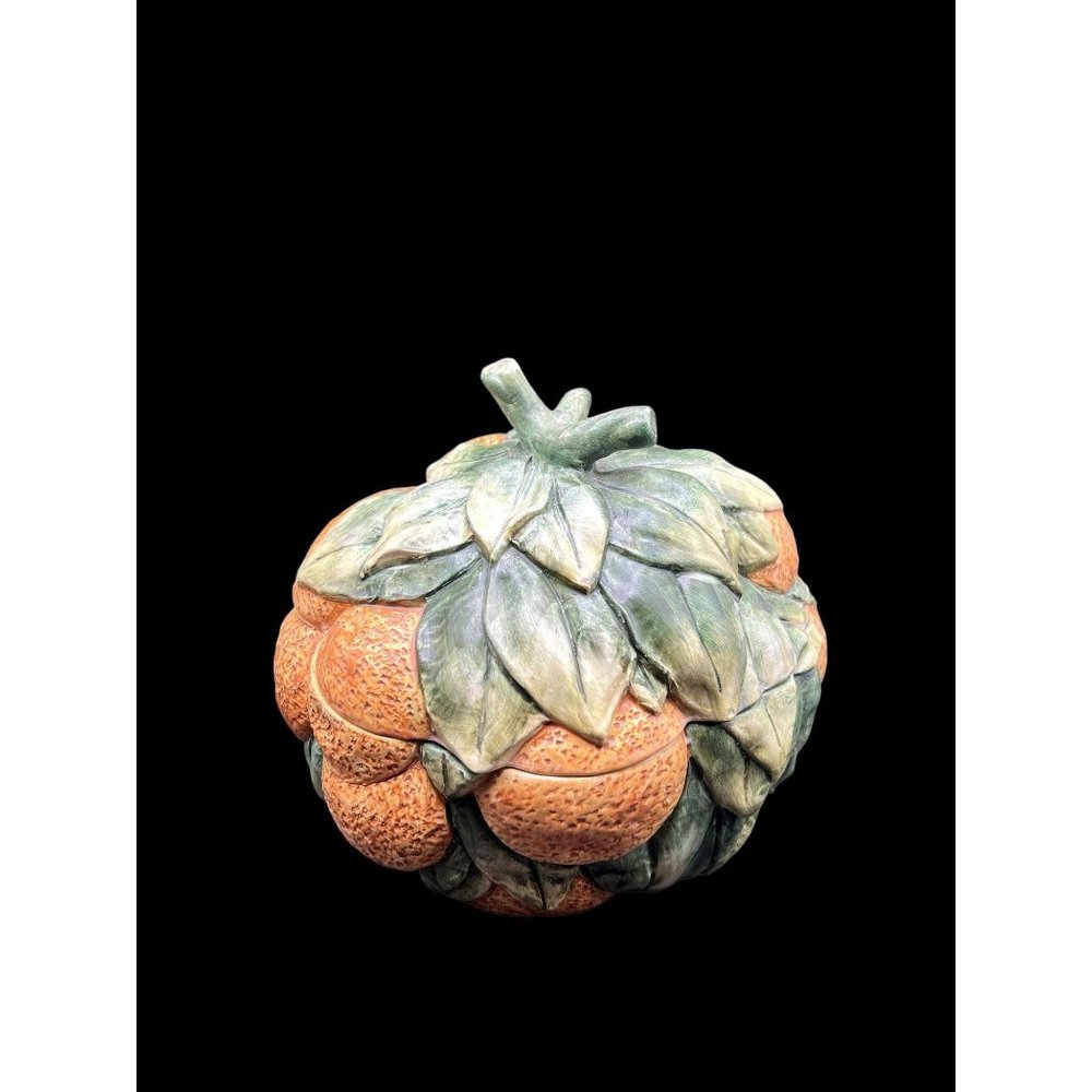 Large Vintage Ceramic Fruit Bowl - Oranges